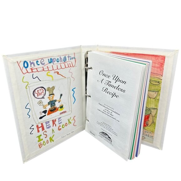 Once Upon A Timeless Recipe Cookbook Petal Education Foundation Ring Binder - Picture 3 of 8